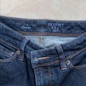 Size 0s dark wash skinny jeans from The Limited